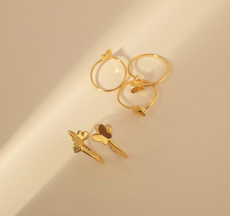 Nhẫn bướm 16k