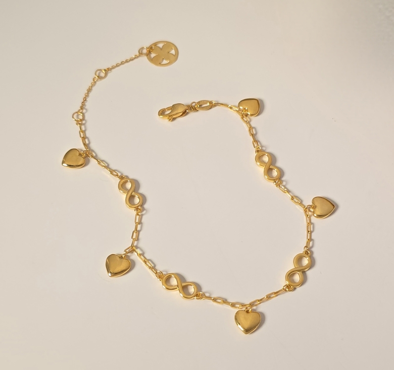 Lắc Khúc Vô Cực Tua Tim 16K