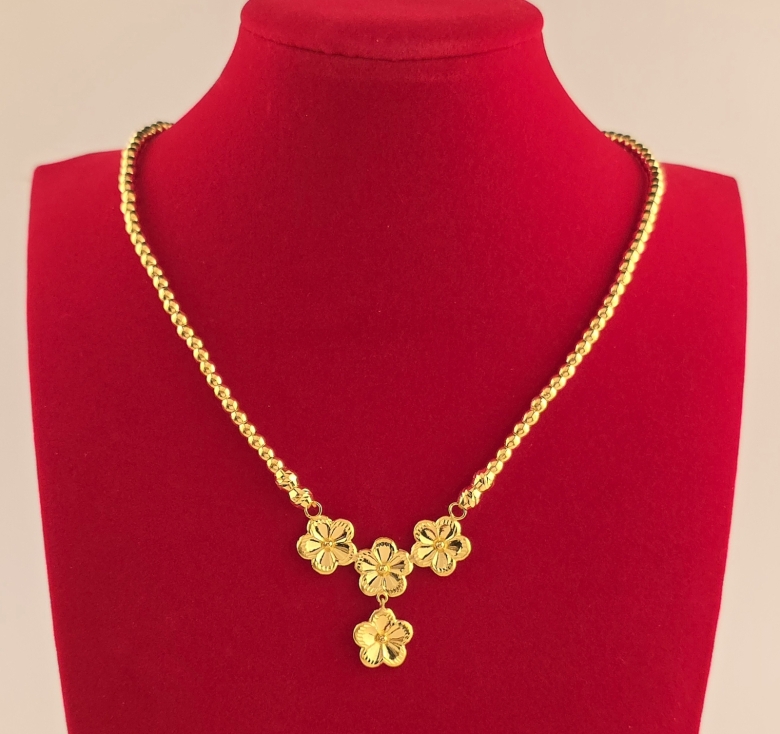 Dây Bi Hoa Mai Kết 23K