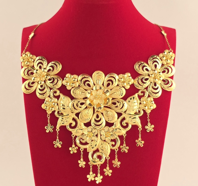 Dây Hoa Kết Tua Hoa 23K