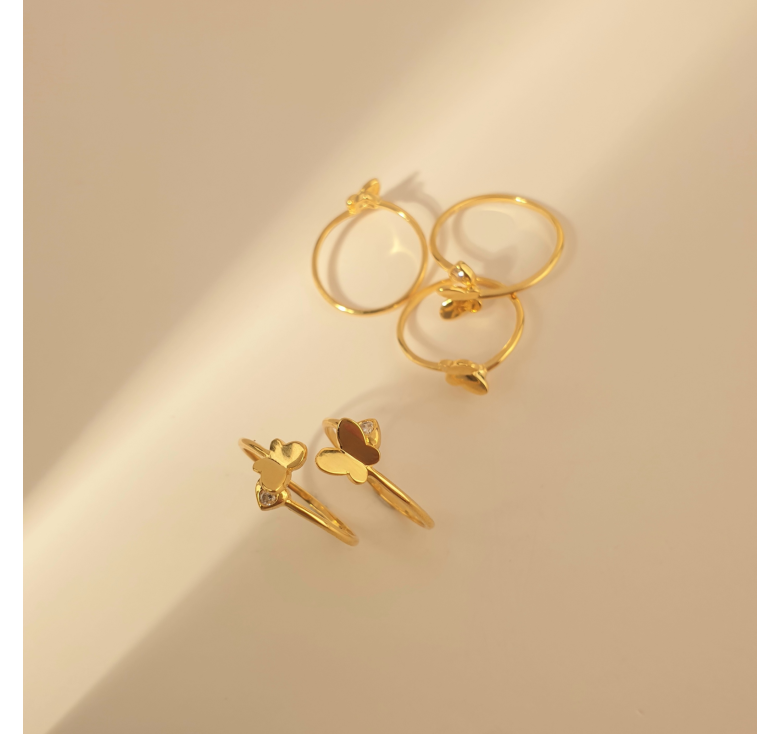 Nhẫn bướm 16k