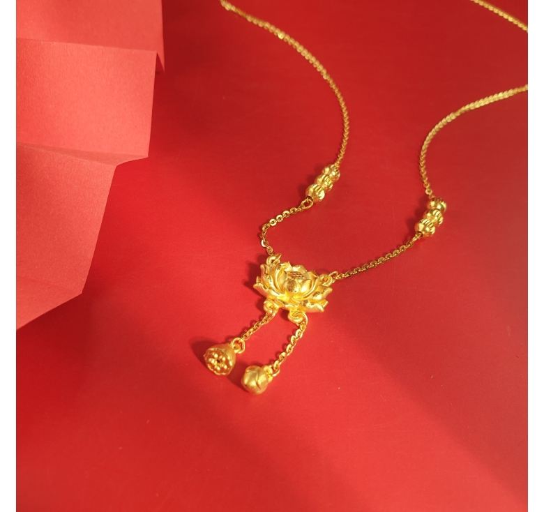 Dây Chuyền Hoa Sen 24k