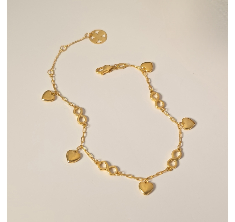 Lắc Khúc Vô Cực Tua Tim 16K