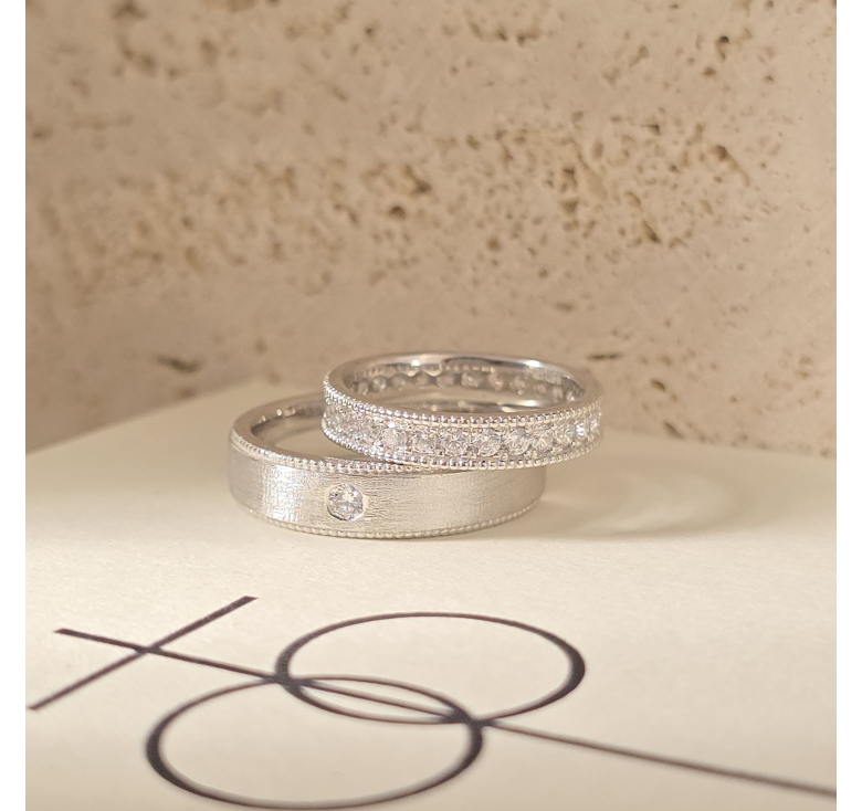 Nhẫn Bản Cát Nhám + Nhẫn 1Hg Tấm Italy